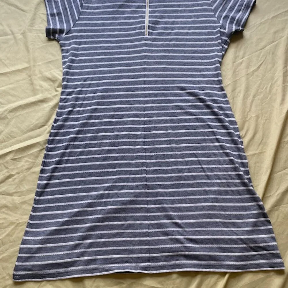 Sail to Sable | Navy & White Striped Shift Dress | Size XL | Used
